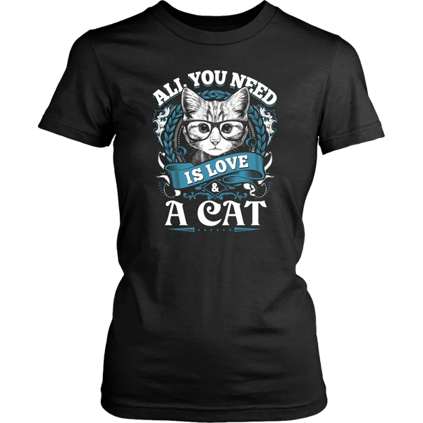 All You Need Is Love & A Cat Women's T-shirt