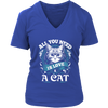 All You Need Is Love & A Cat Women's V-Neck Shirt